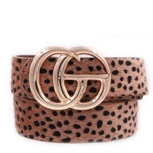 🆕🩷SHINY GOLD PINK SPOT BELT